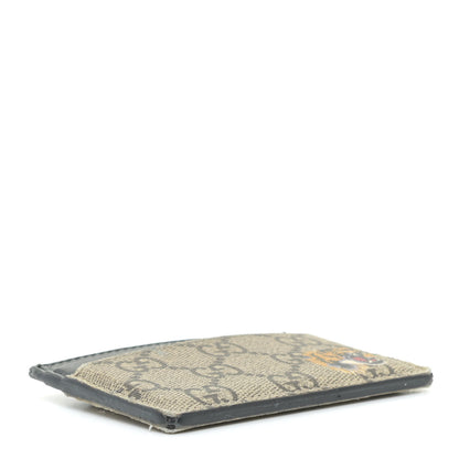Gucci GG Supreme Monogram Tiger Print Card Holder Black 3 of 8
