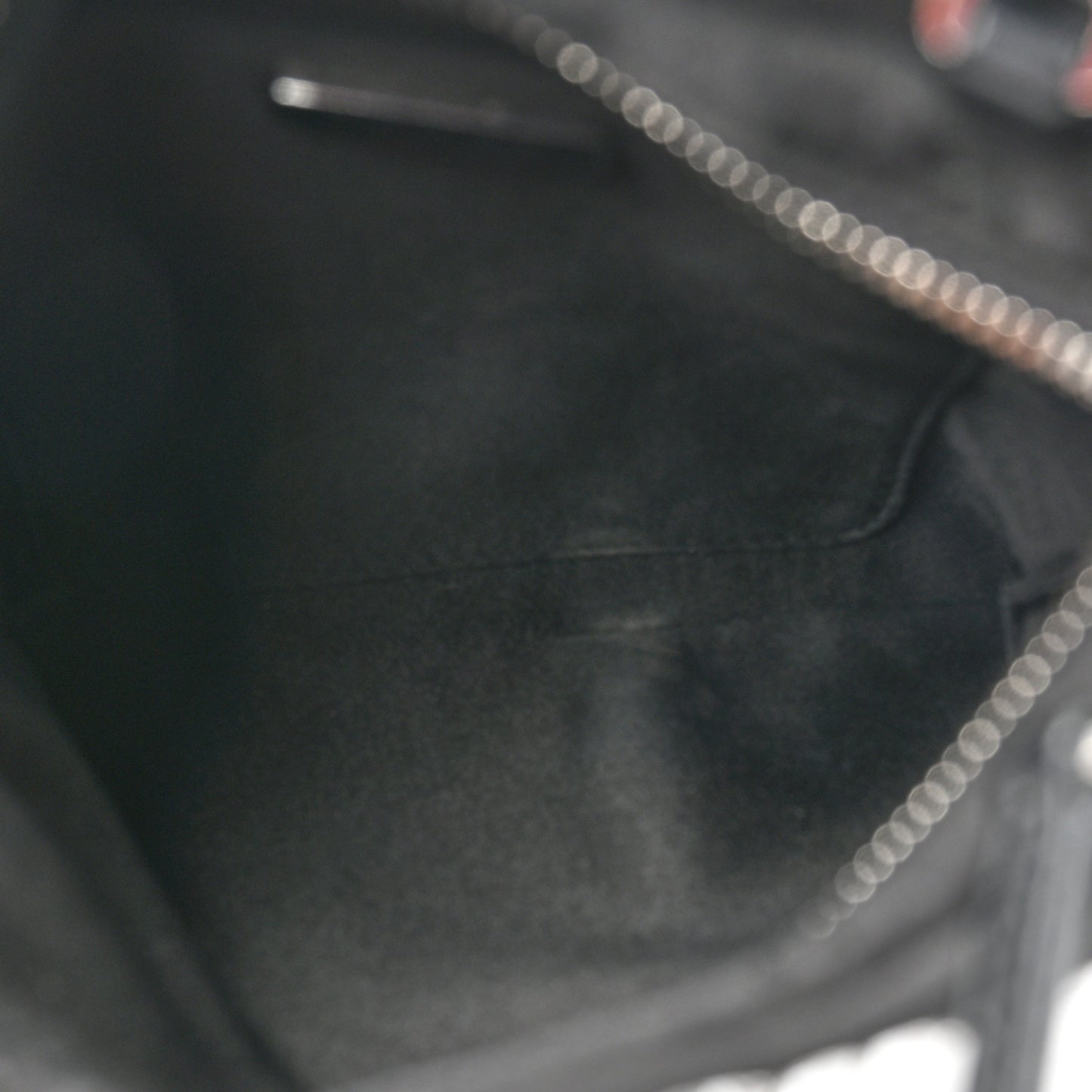 Satin Crystal Metal Triangle Logo Chain Crossbody Handbag Cristal