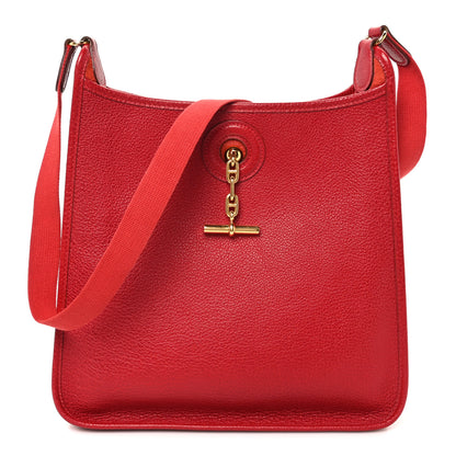 Hermes Buffle Skipper Vespa PM Rouge Vif 1 of 8