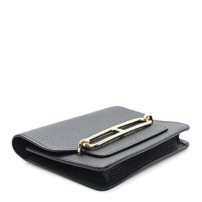 Hermes Chevre Mysore Roulis Slim Wallet Black 4 of 7