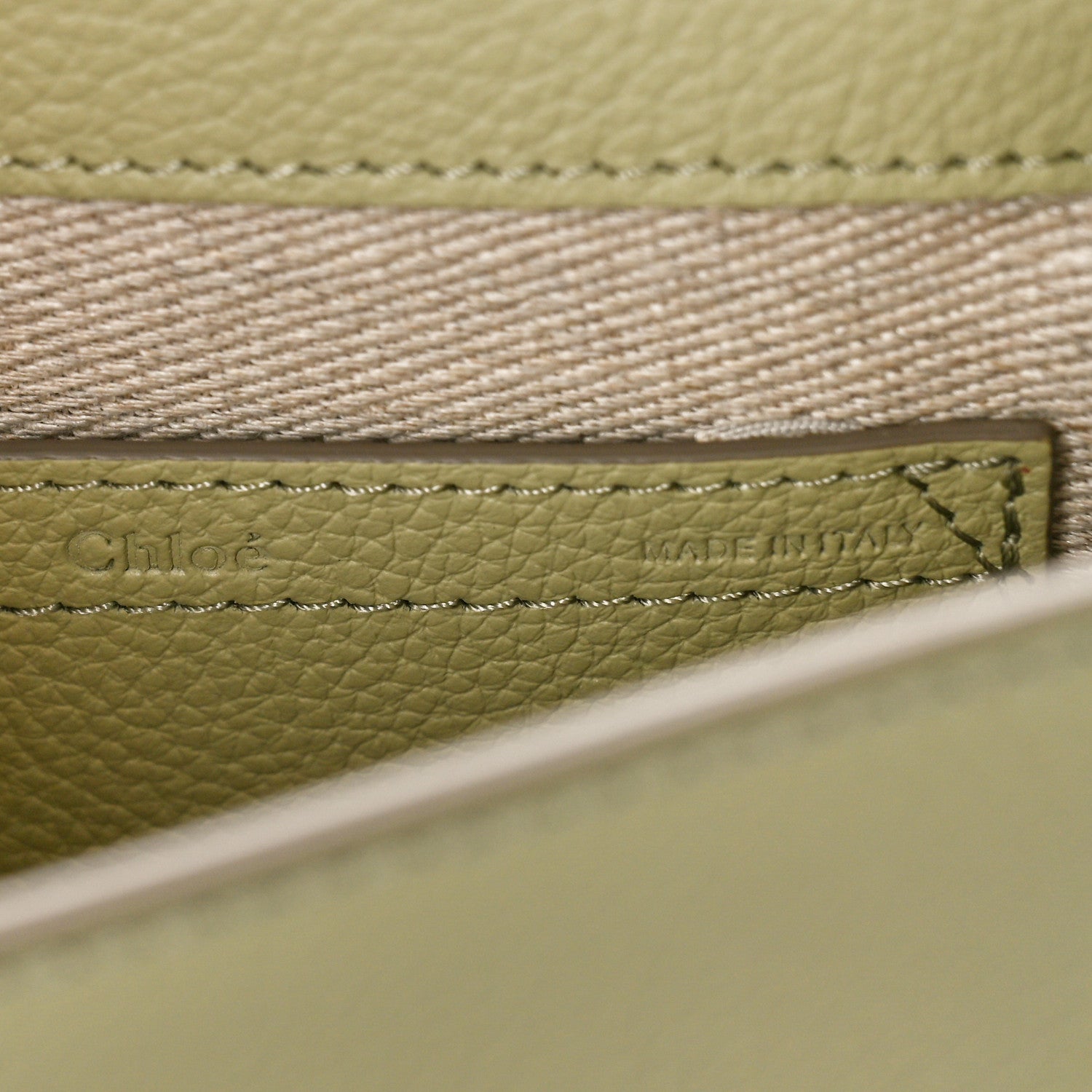 Chloe Grained Calfskin Small Marcie Saddle Bag Faded Green 6 of 8