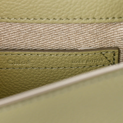 Chloe Grained Calfskin Small Marcie Saddle Bag Faded Green 6 of 8