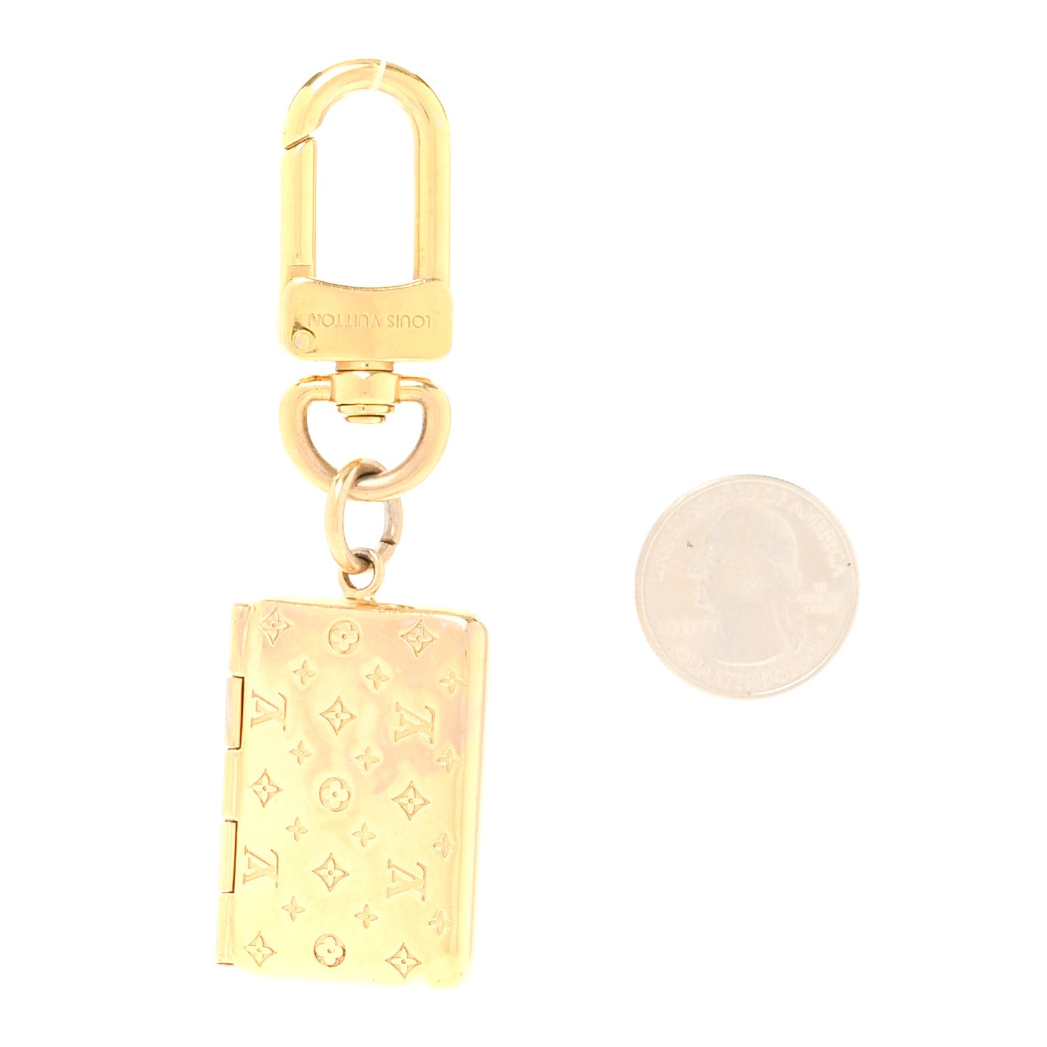Louis Vuitton Love Note Envelope Bag Charm Key Holder Gold 2 of 4