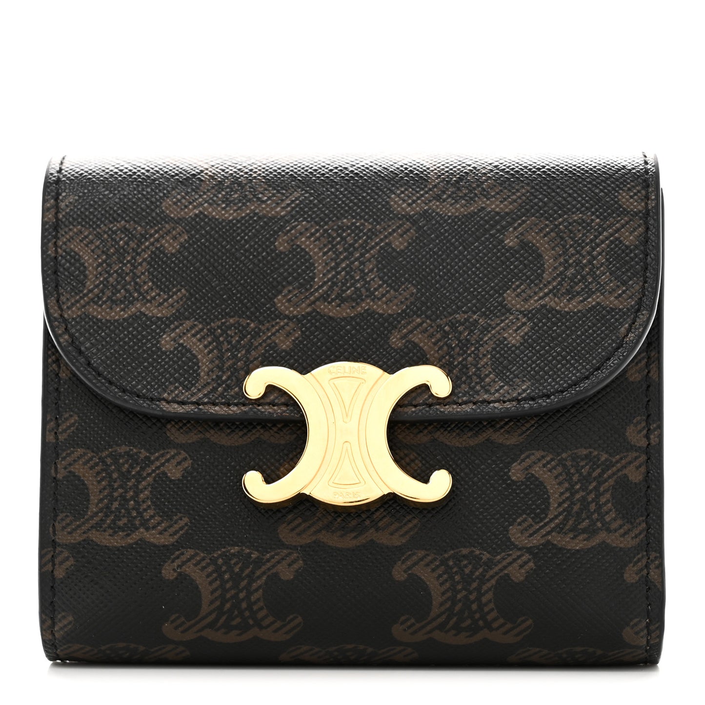 Triomphe Canvas Small Triomphe Wallet Tan