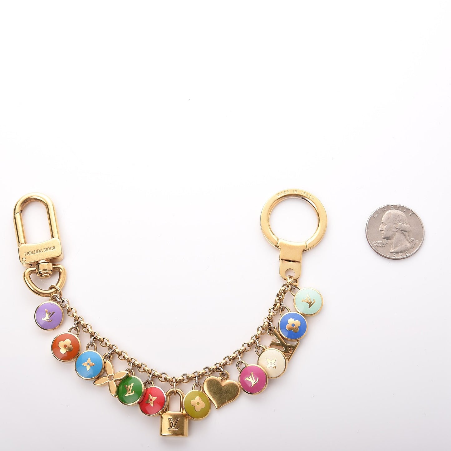 Pastilles Key Chain Bag Charm Multicolor
