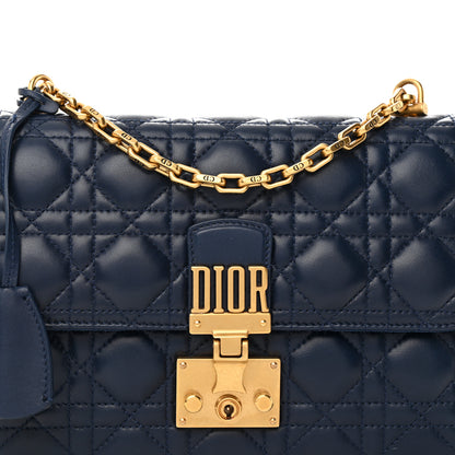 Christian Dior Lambskin Cannage Large Dioraddict Flap Bag Indigo Blue 8 of 13