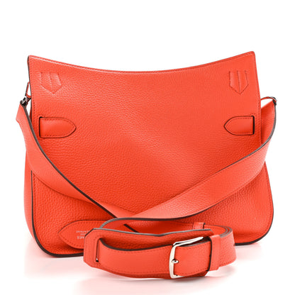 Hermes Taurillon Clemence Jypsiere 31 Orange Poppy 2 of 8