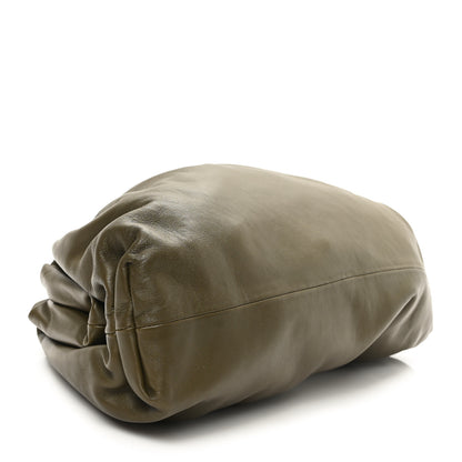 Bottega Veneta Smooth Butter Calf The Pouch Oversized Clutch Kaki Fondent 4 of 8