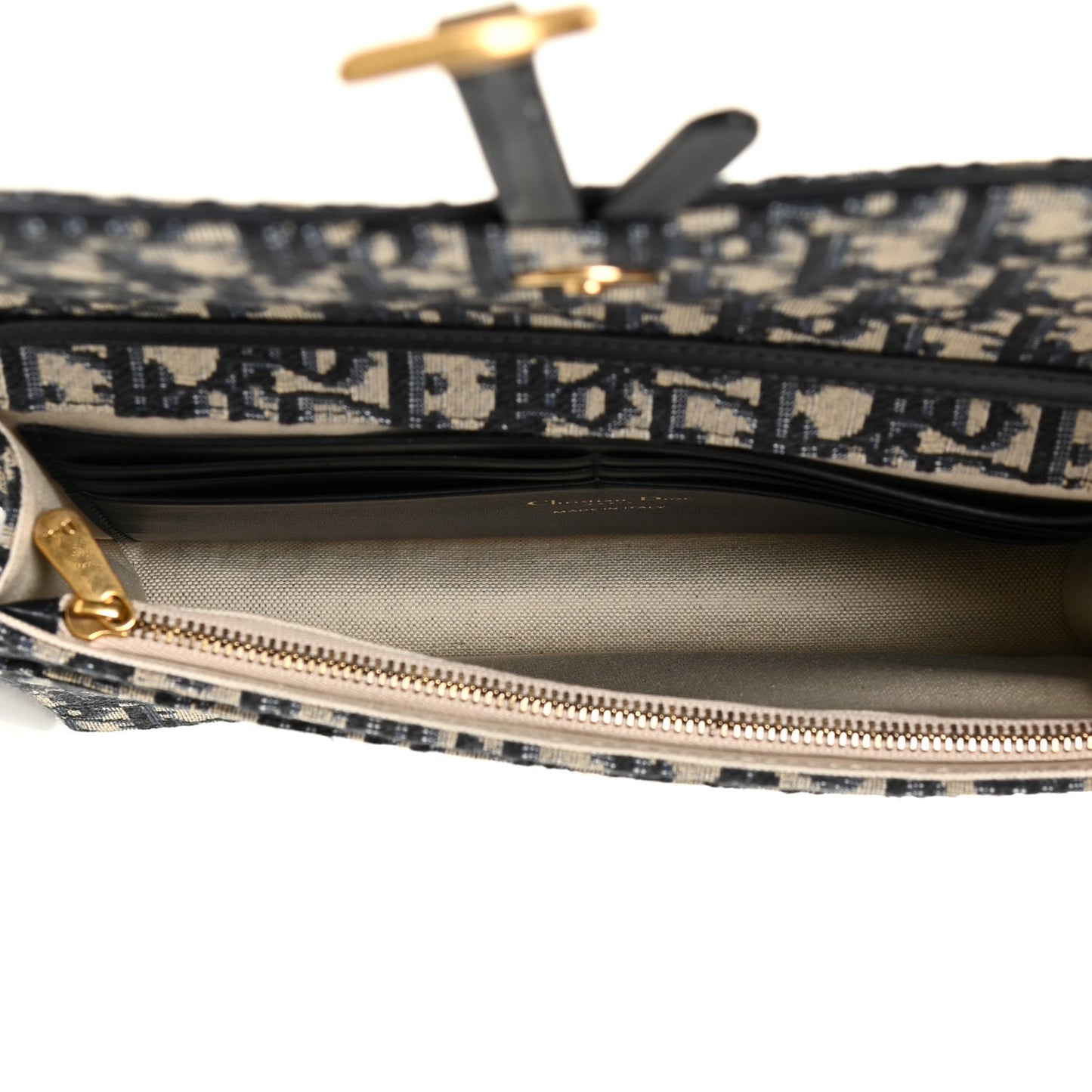 Oblique Saddle Chain Pouch Blue
