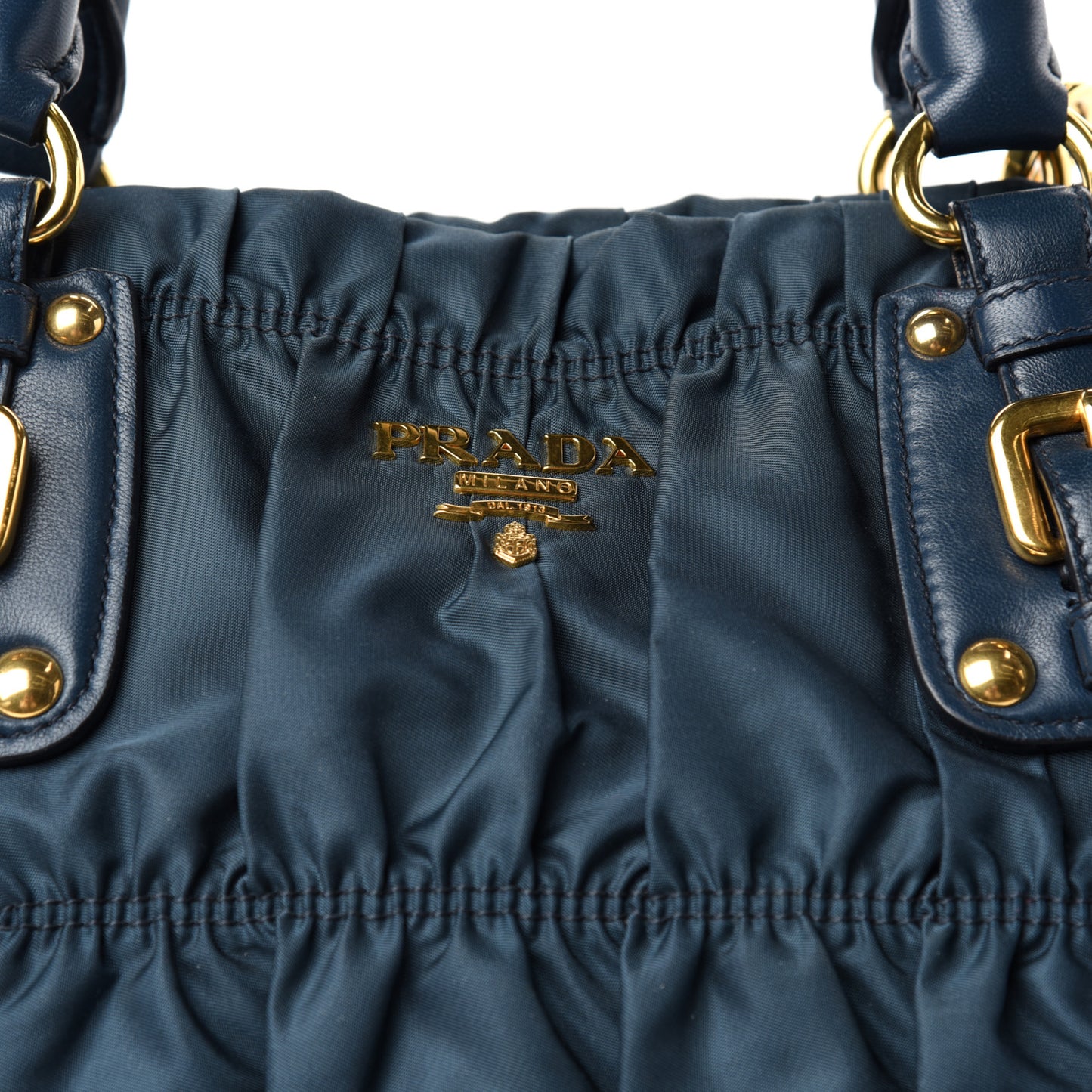 Tessuto Nylon Gaufre Tote Bleuette