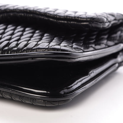 Chanel Vinyl Lambskin Quilted Shoulder Flap Black 10 of 10