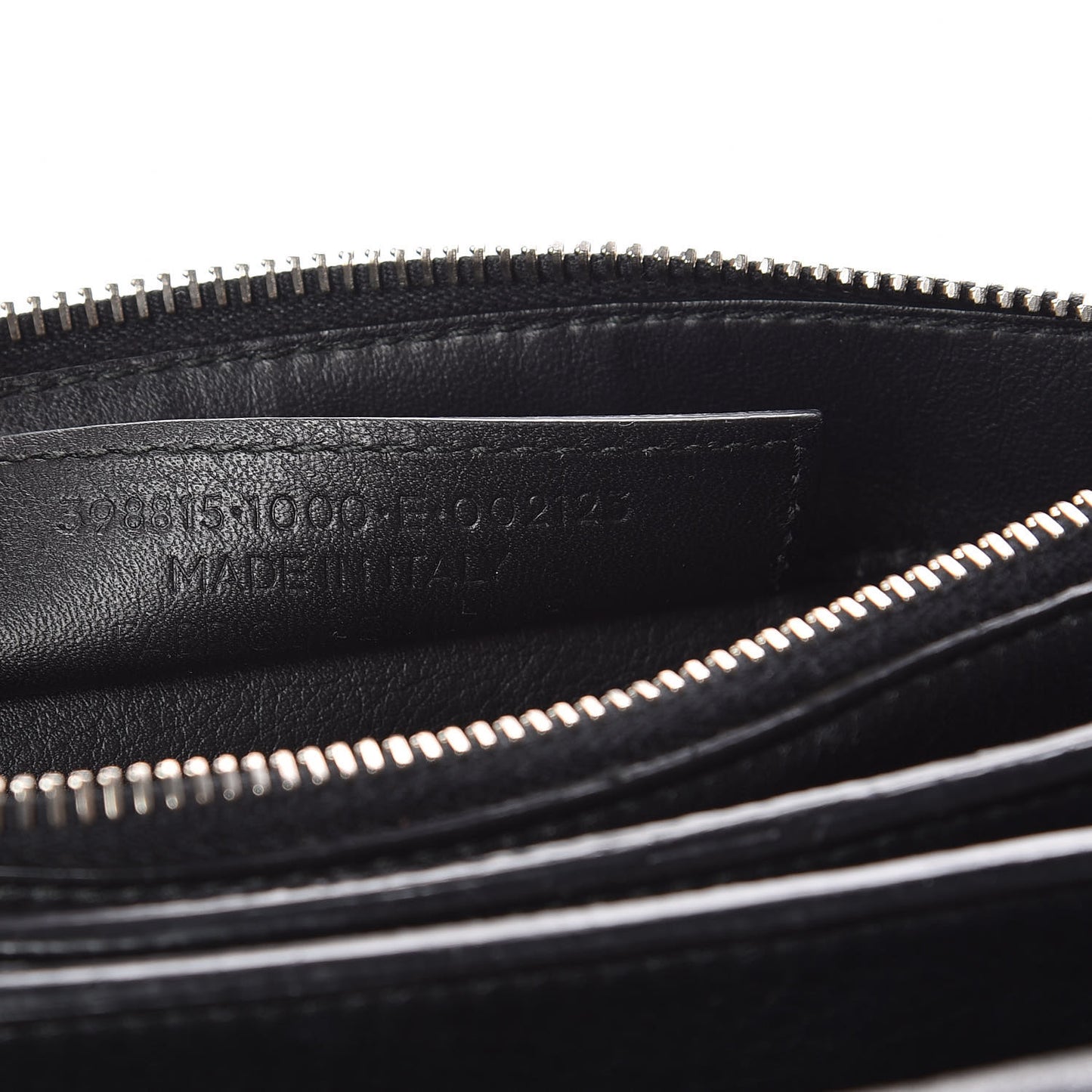 Veau Papier Triple XS Zip Around Crossbody Black
