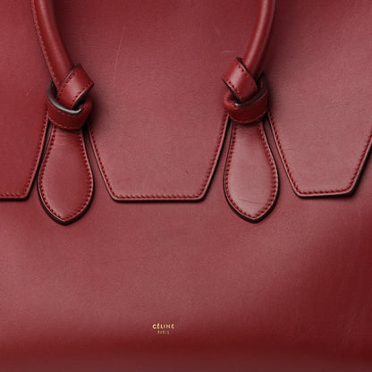 Celine Smooth Calfskin Small Tie Knot Tote Red 10 of 10