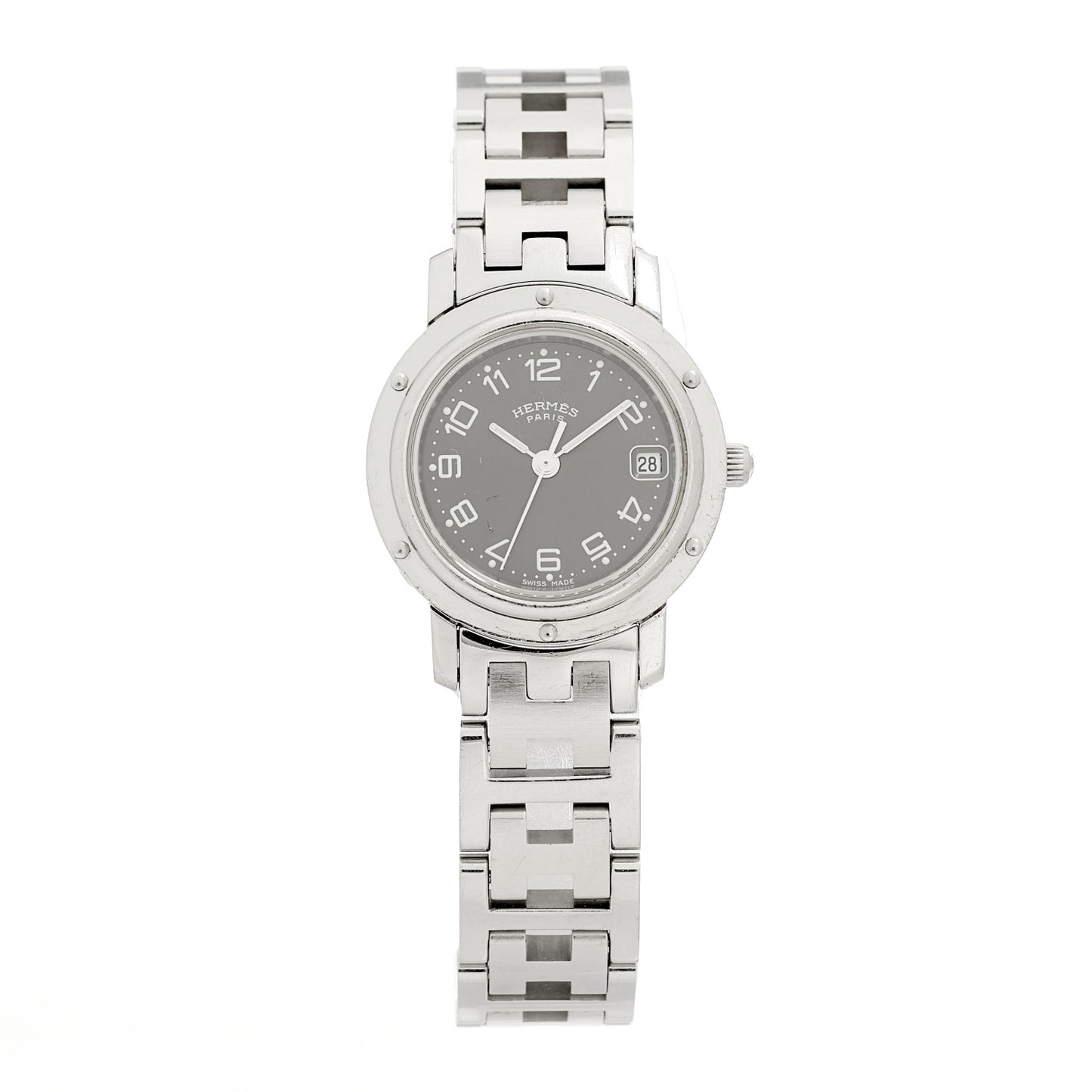 Stainless Steel 24mm Clipper Quartz Watch Grey