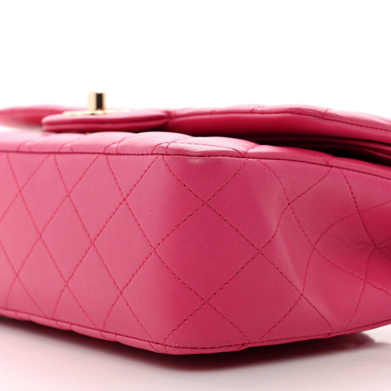 Chanel Lambskin Quilted Medium Double Flap Pink 10 of 10