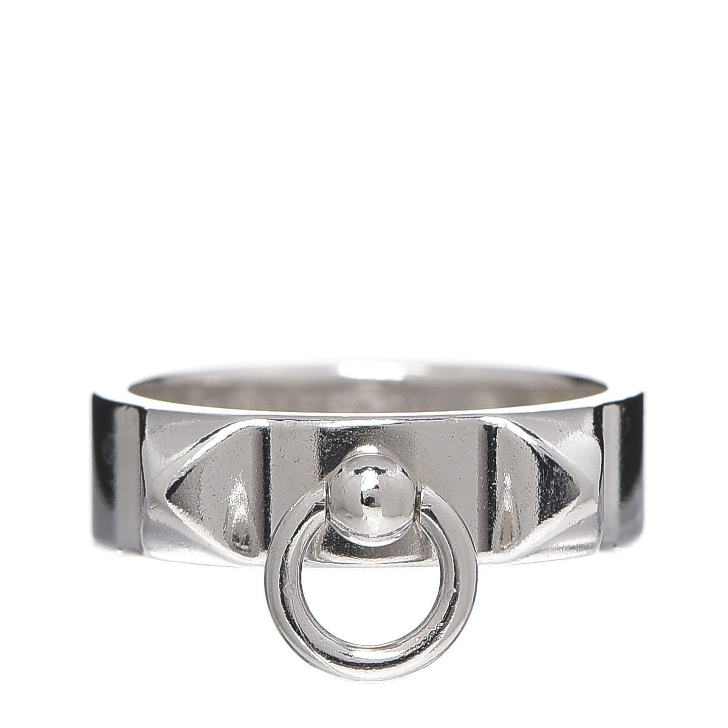 Sterling Silver PM Collier De Chien Ring 48 4.5