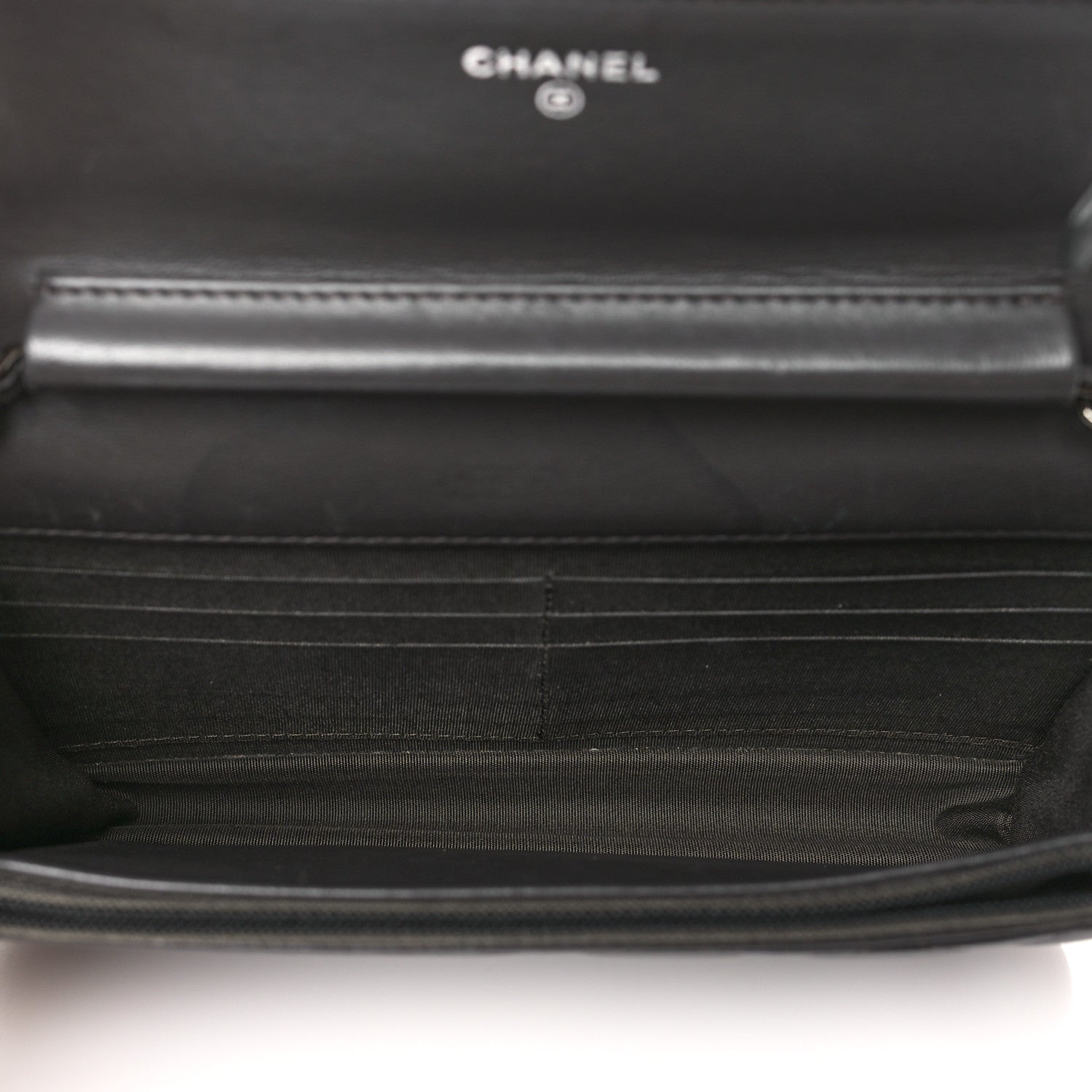 Chanel Lambskin Quilted Boy Wallet On Chain WOC Dark Grey 5 of 14