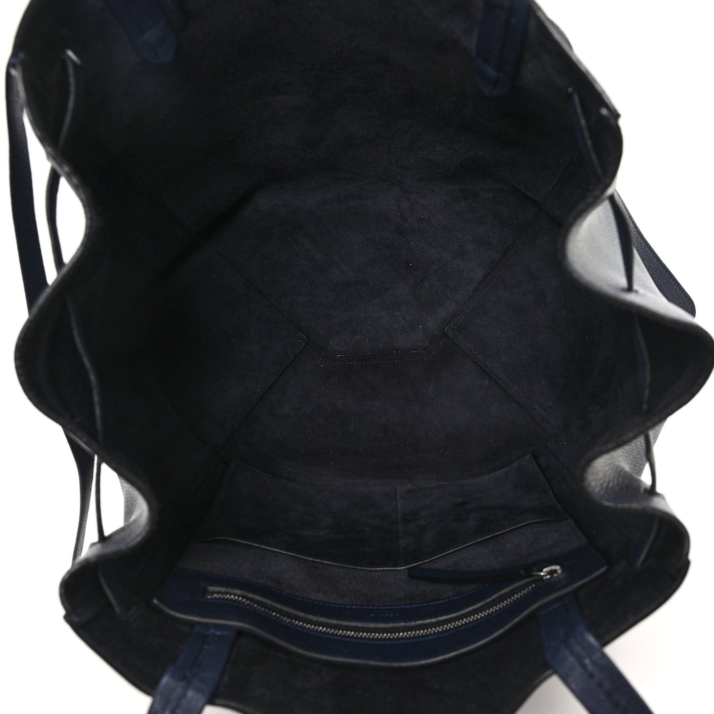 Soft Grained Calfskin Small Belt Cabas Phantom Navy