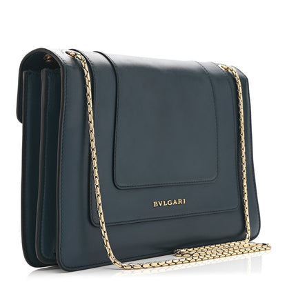 Bulgari Calfskin Serpenti Forever Shoulder Bag Emerald Green 4 of 11
