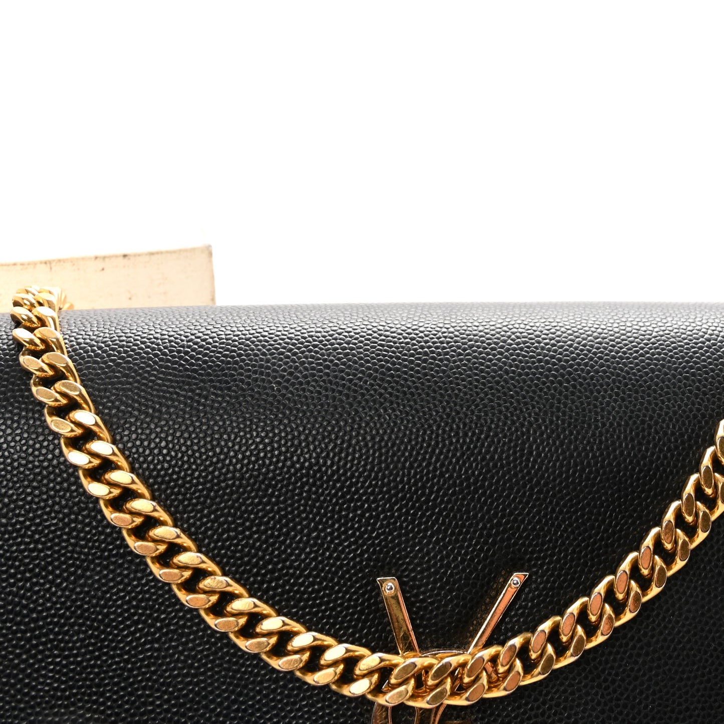 Grain De Poudre Medium Classic Monogram Kate Satchel Black