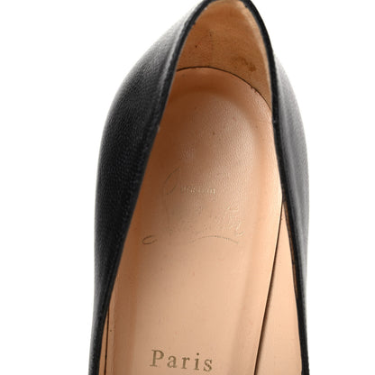 Christian Louboutin Grained Calfskin Pigalle 120 Pumps 38 Black 6 of 7