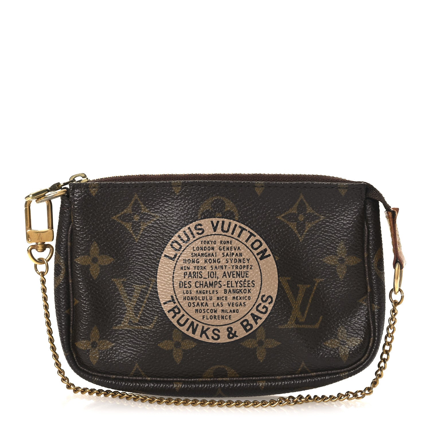 Louis Vuitton Monogram Complice Trunks and Bags Mini Pochette Accessories Beige 1 of 12