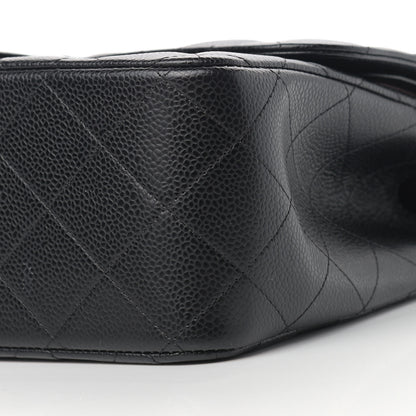 Chanel Caviar Quilted Jumbo Double Flap Black 9 of 10