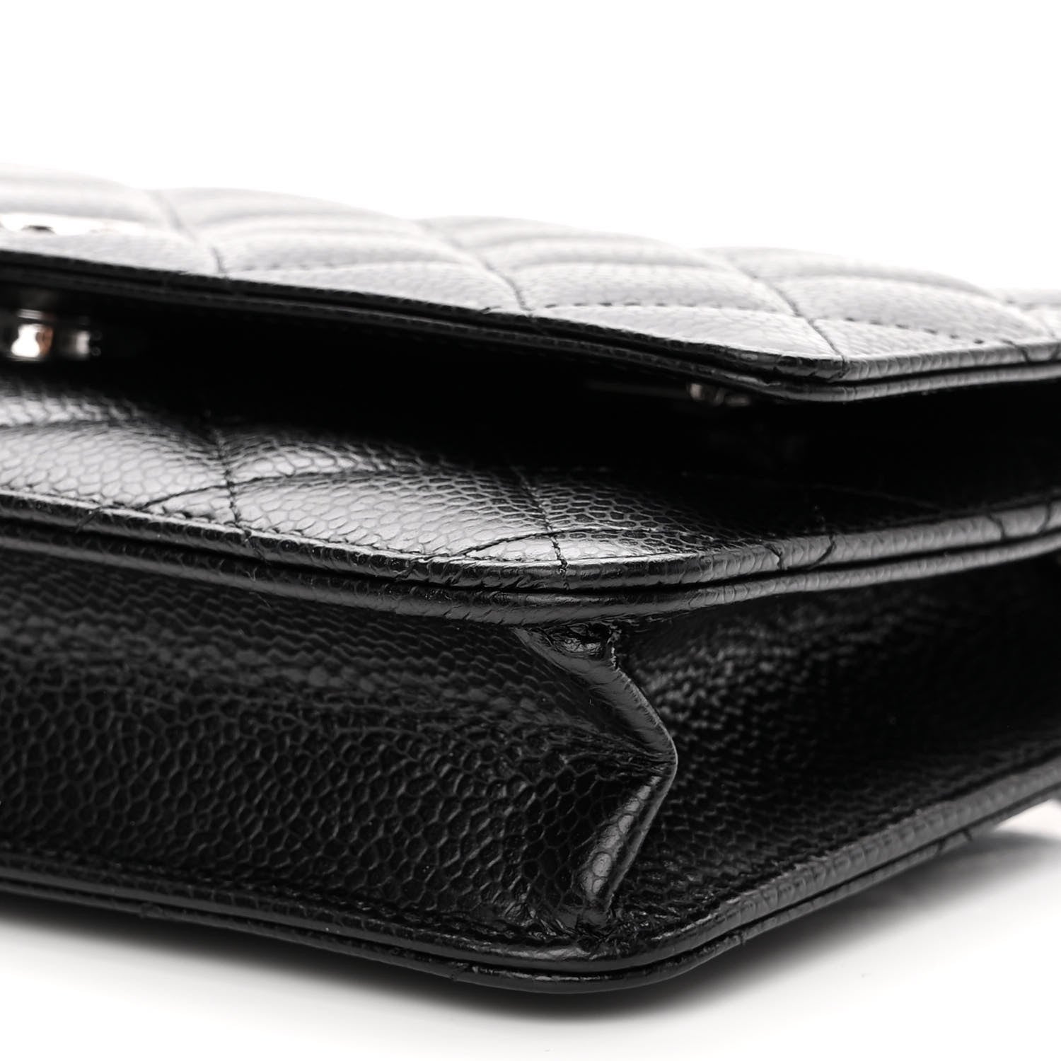 Chanel Caviar Quilted Wallet On Chain WOC Black 10 of 11