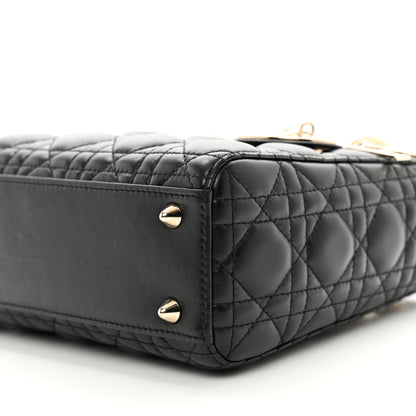 Christian Dior Lambskin Cannage Small My ABCDior Lady Dior Black 8 of 9