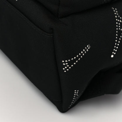 Balenciaga Canvas Crystal Embellished Eiffel Tower Explorer Backpack Black 9 of 9