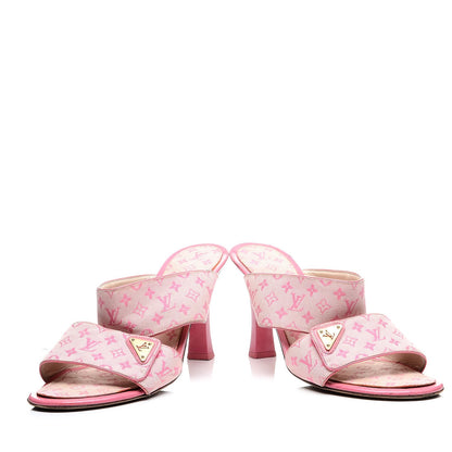 Louis Vuitton Mini Monogram Mary Kate Mules 41 Pink 6 of 15