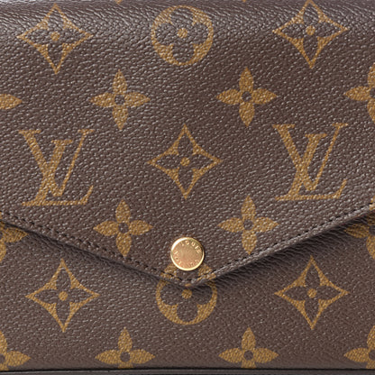 Louis Vuitton Monogram Pochette Felicie Chain Wallet Fuchsia 9 of 9