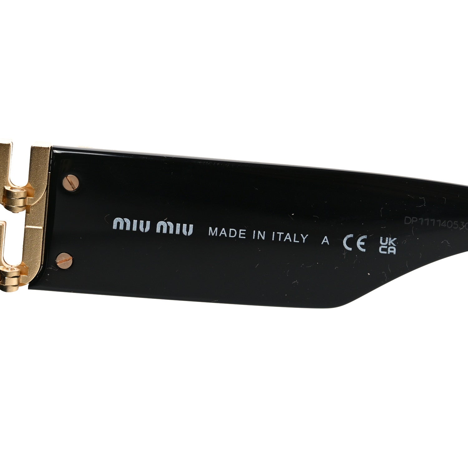 Miu Miu Acetate Rectangle Sunglasses SMU 09W Black 5 of 7