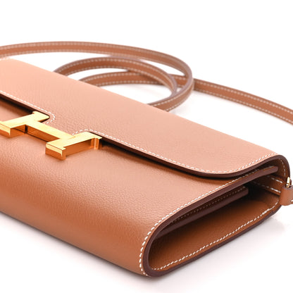 Hermes Evercolor Constance Wallet To Go Gold 9 of 10
