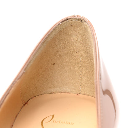 Christian Louboutin Patent Pigalle Plato 120 Pumps 34.5 Nude 8 of 8