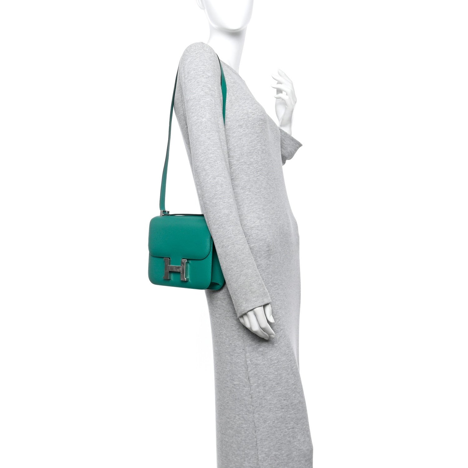Hermes Epsom Constance 24 Vert Jade 2 of 12