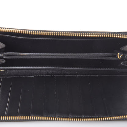 Gucci Apollo Calfskin GG Dadini Embroidered Zip Around Wallet Black 6 of 8