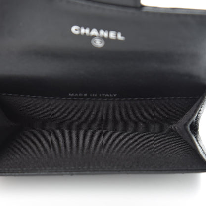 Chanel Aged Calfskin Quilted Reissue Flap Card Holder Wallet So Black 5 of 9
