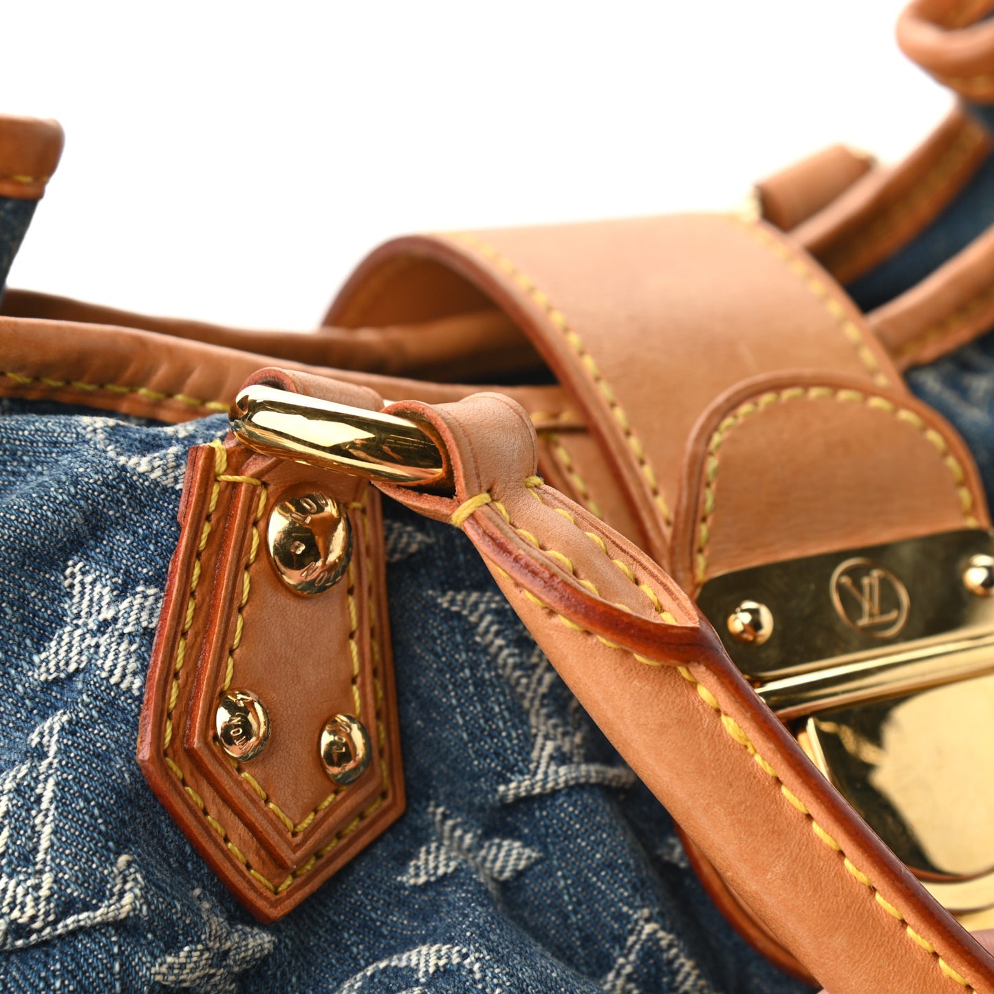 Monogram Denim Pleaty Blue