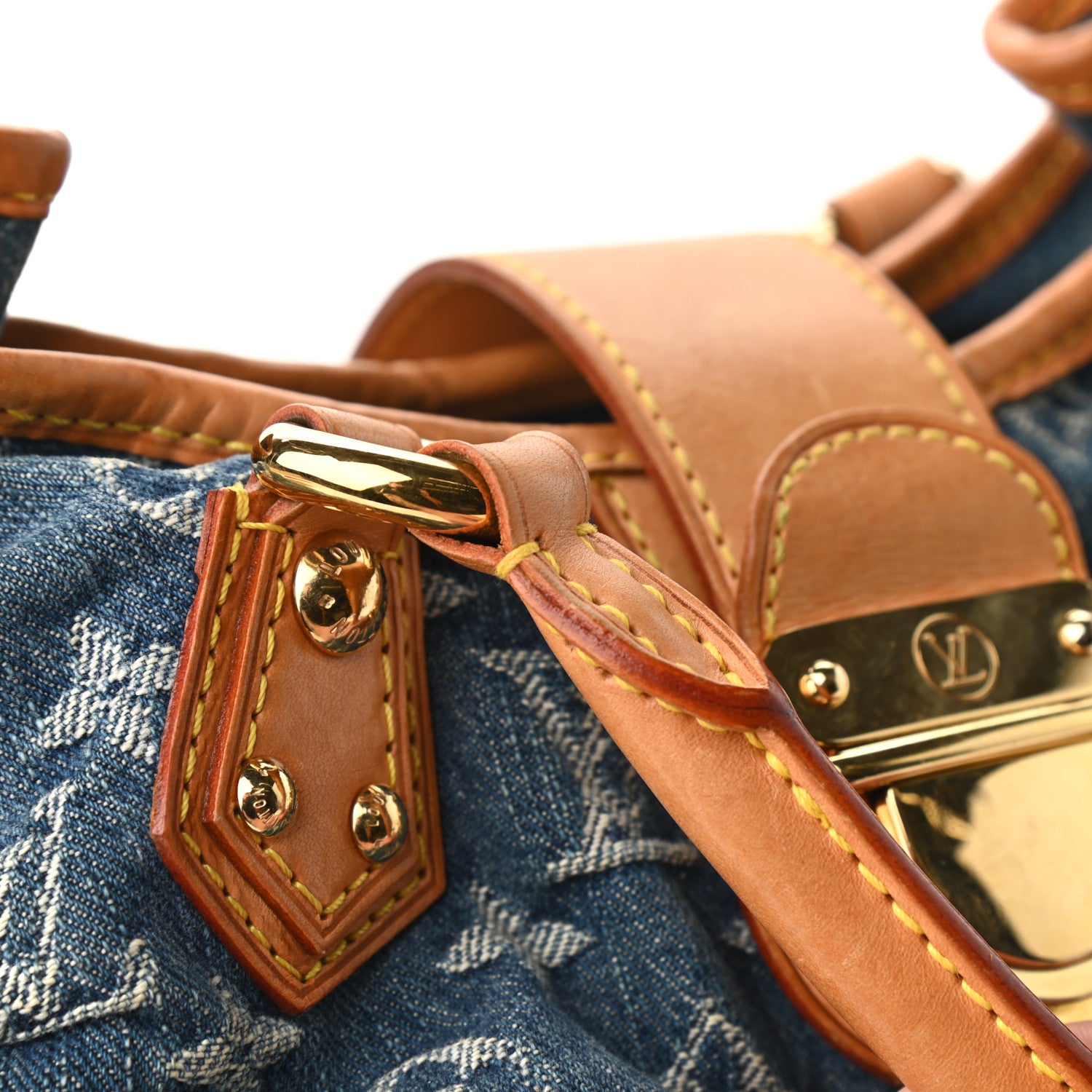 Louis Vuitton Monogram Denim Pleaty Blue 12 of 15