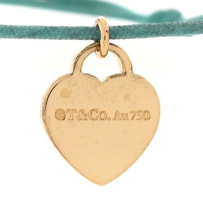 Tiffany 18K Yellow Gold Return to Tiffany Cord Bracelet Blue 3 of 3