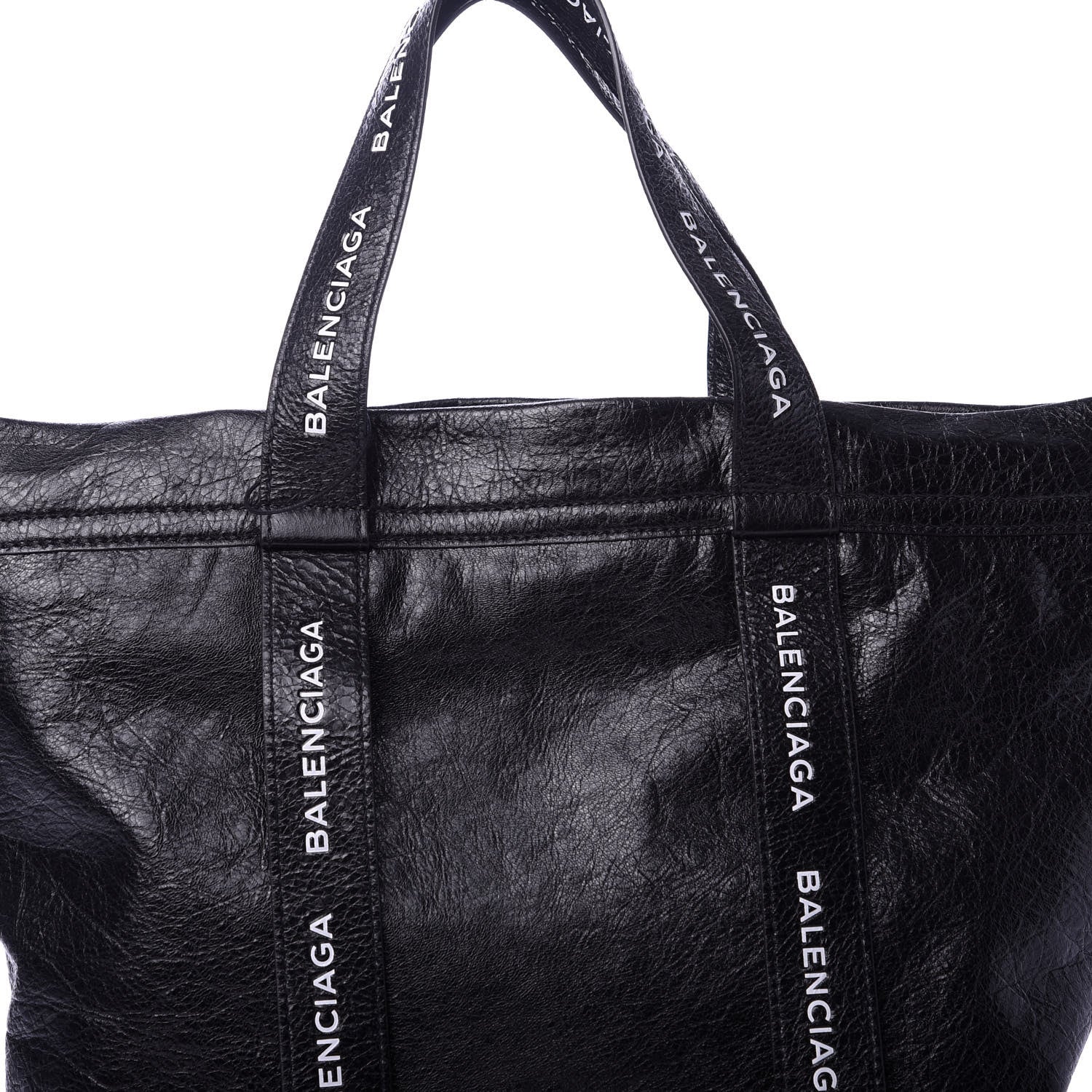Balenciaga Agneau Logo Printed Carry Tote S Black 11 of 11