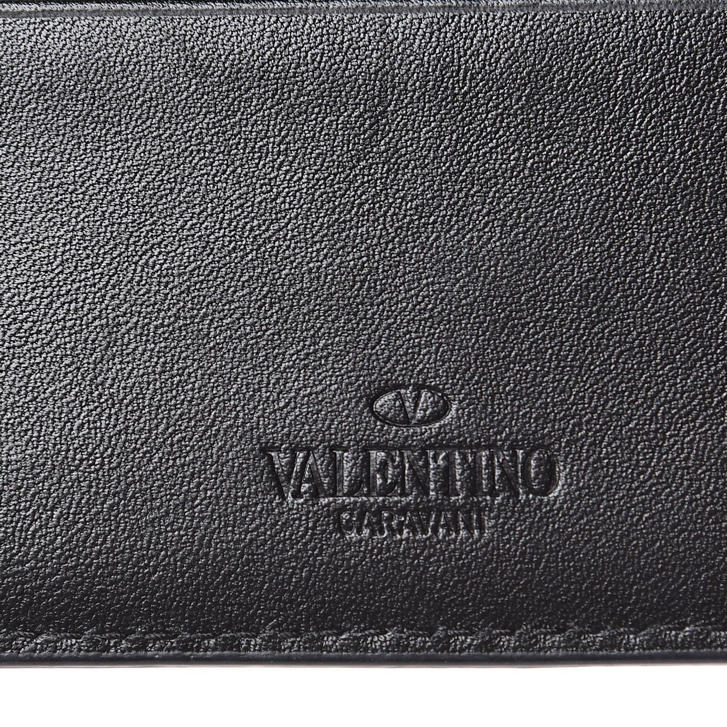 Valentino Garavani Calfskin Go Logo Card Holder Black 7 of 8