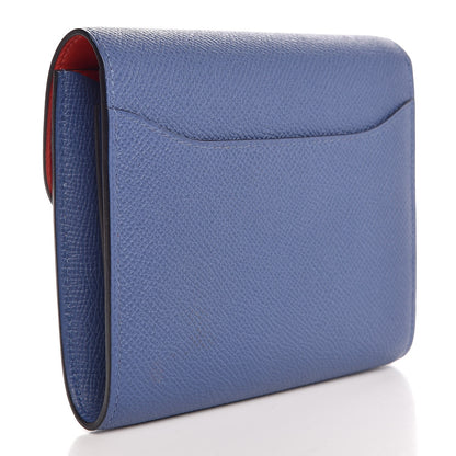 Hermes Epsom Constance Short Wallet Bleu Agate 3 of 10