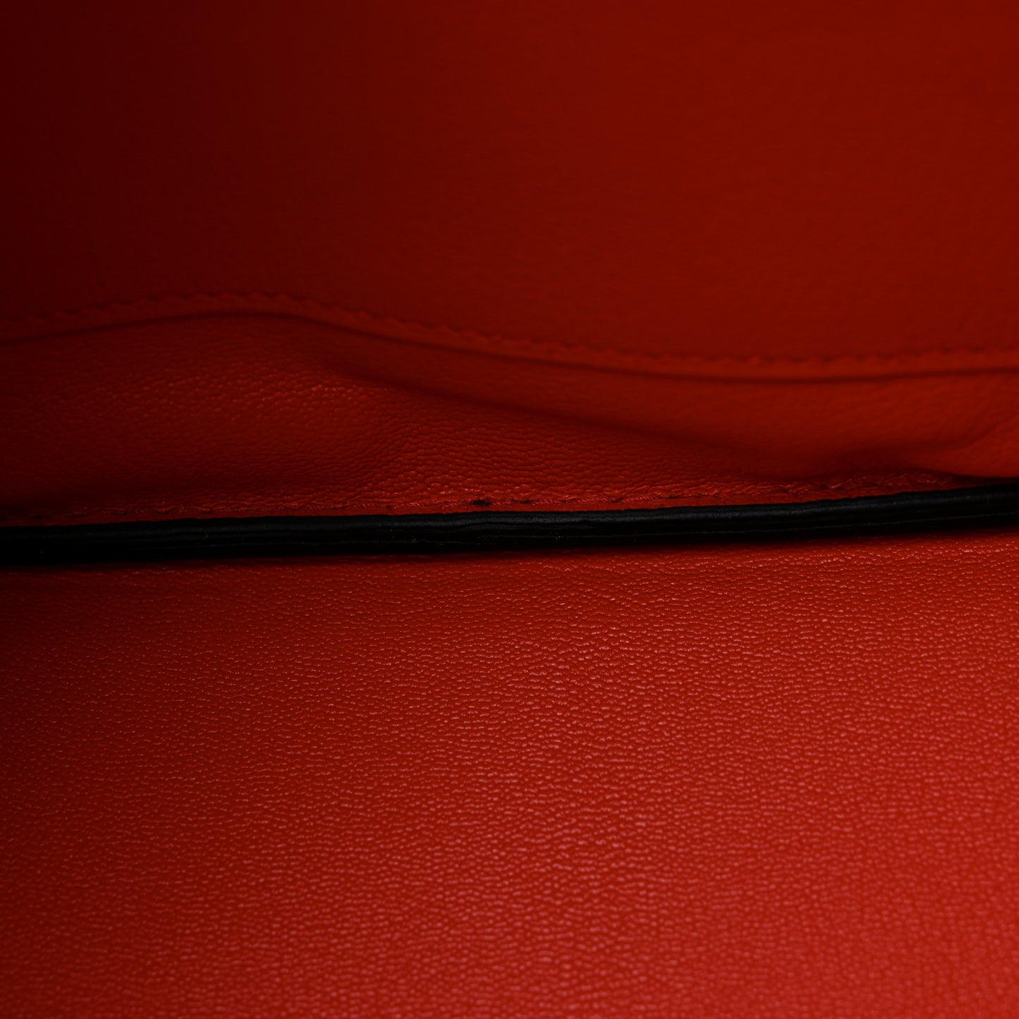 Togo Birkin Verso 30 Bleu Nuit Orange Poppy