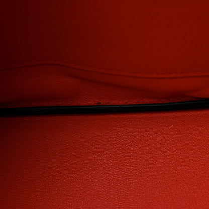 Hermes Togo Birkin Verso 30 Bleu Nuit Orange Poppy 10 of 12