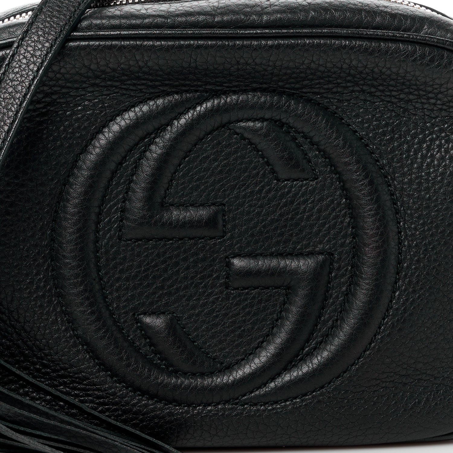 Gucci Pebbled Calfskin Small Soho Disco Bag Black 10 of 17