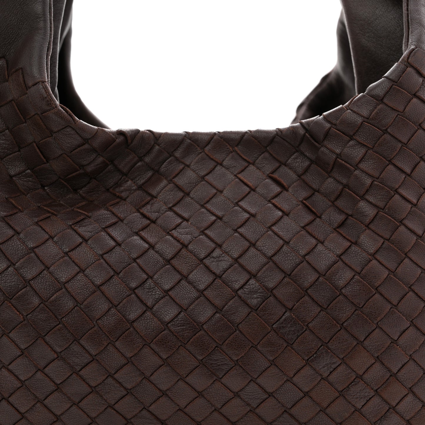 Nappa Intrecciato Medium Campana Hobo Ebano