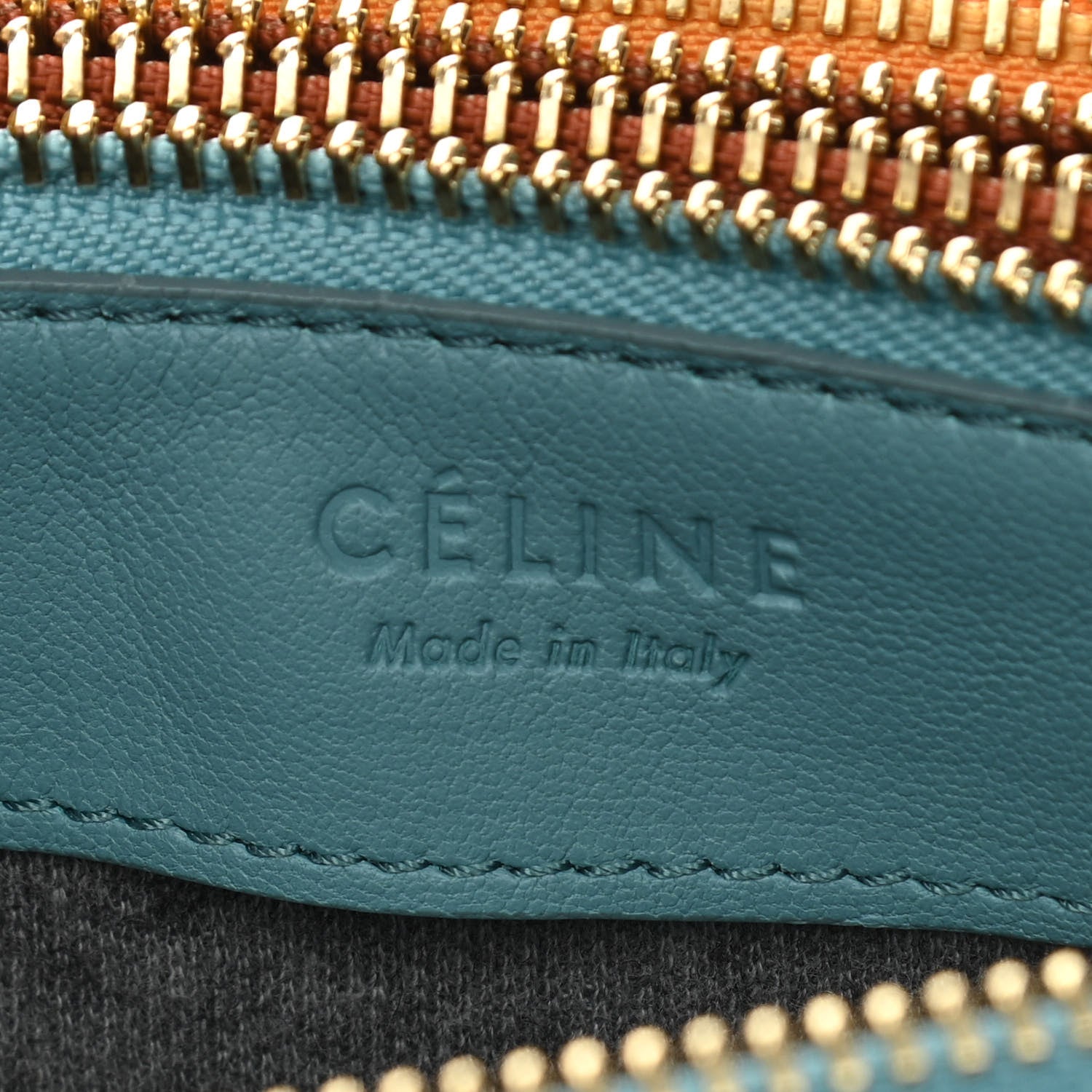 Celine Lambskin Small Multicolor Trio Crossbody Bag Antarctic 5 of 9