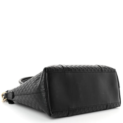 Gucci Soft Microguccissima Small Zippered Satchel Black 4 of 10